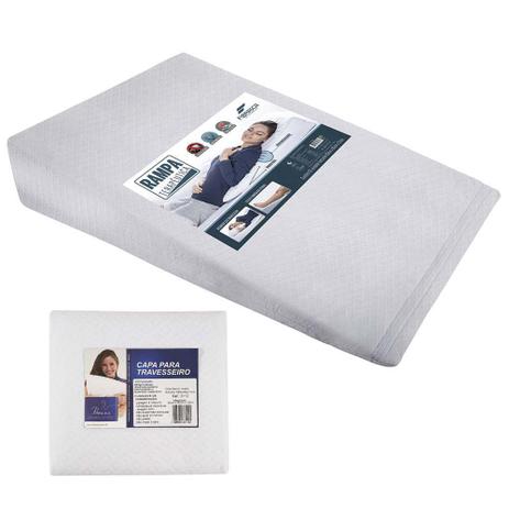 Kit 1 Travesseiro Anti Refluxo Adulto + 1 Capa Protetora - Fibrasca Menor preço em Kit 1 Travesseiro Anti Refluxo Adulto + 1 Capa Protetora - Fibrasca
