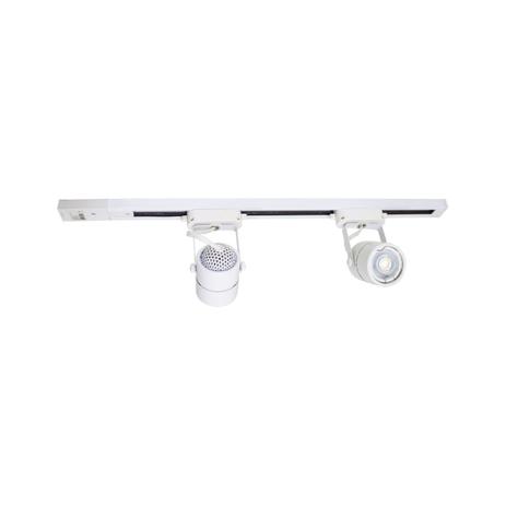 Kit 1 Trilho Eletrificado Branco 60cm +2 Spot Gu10 Mr16 com Led 5w Branco Frio St671 - Starlumen Menor preço em Kit 1 Trilho Eletrificado Branco 60cm +2 Spot Gu10 Mr16 com Led 5w Branco Frio St671 - Starlumen