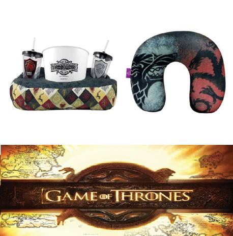 Kit 1 x Almofada Pipoca e 1 x Almofada Pescoço Fire And Ice Game Of Thrones - Zona criativa Menor preço em Kit 1 x Almofada Pipoca e 1 x Almofada Pescoço Fire And Ice Game Of Thrones - Zona criativa