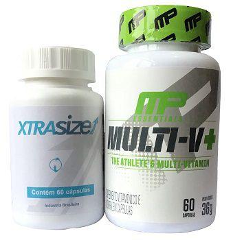Kit 1 Xtrasize 60 cáps. + 1 Multi- V+ 60 cáps. - Fitoway / muscle pharm Menor preço em Kit 1 Xtrasize 60 cáps. + 1 Multi- V+ 60 cáps. - Fitoway / muscle pharm