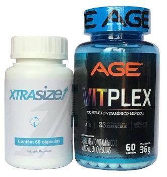 Kit 1 XtraSize 60 cáps. +1 VitPlex Age 60 cáps. - Fitoway / age é boa?
