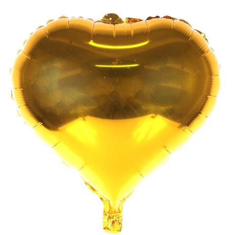 Kit 10 Balão Metalizado Coração Dourado 48cm - Aluá festas Menor preço em Kit 10 Balão Metalizado Coração Dourado 48cm - Aluá festas