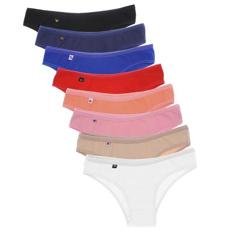 Kit 10 Calcinha de Algodão Tanga Sortida Comfort Cotton Feminina até Plus  Size - Dulce Seduccíon - Calcinha Plus Size - Magazine Luiza