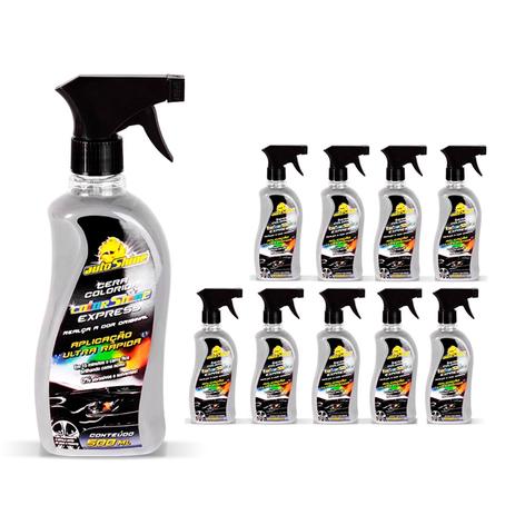 Kit 10 Cera Liquida Colorida Express Prata 500ml Autoshine Menor preço em Kit 10 Cera Liquida Colorida Express Prata 500ml Autoshine