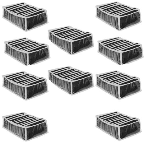 Kit 10 Colmeia Organizadora De Gaveta Cinza Grande 31x34x10 - 123 Organizei Menor preço em Kit 10 Colmeia Organizadora De Gaveta Cinza Grande 31x34x10 - 123 Organizei