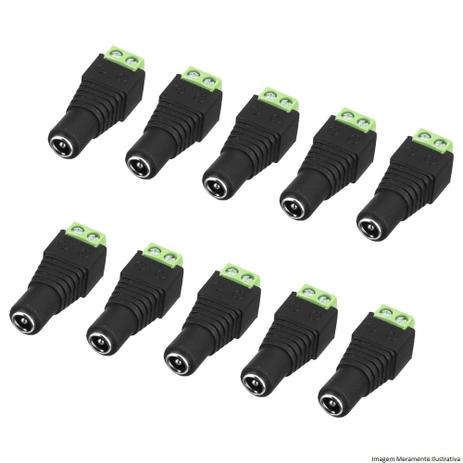 Kit 10 Conector P4 Fêmea Com Borne - Newprotec Menor preço em Kit 10 Conector P4 Fêmea Com Borne - Newprotec