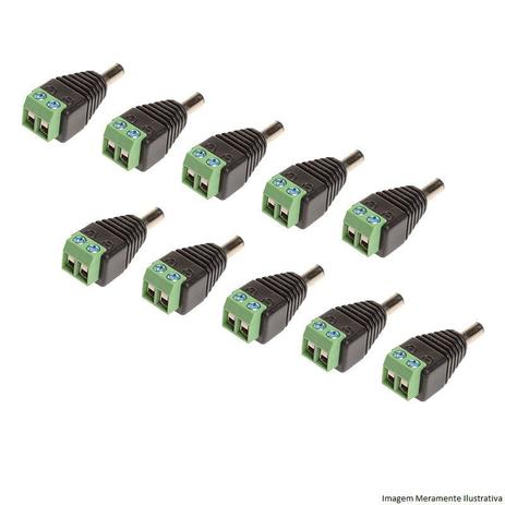 Kit 10 Conectores Plug P4 Macho com Borne - Newprotec Menor preço em Kit 10 Conectores Plug P4 Macho com Borne - Newprotec