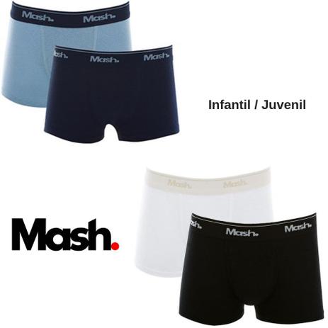 Kit 10 Cuecas Box Infantil Boxer Juvenil Mash Algodão Kids Menor preço em Kit 10 Cuecas Box Infantil Boxer Juvenil Mash Algodão Kids