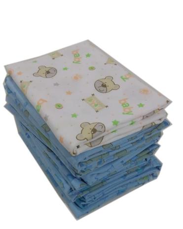Kit 10 Cueiros Flanelados Estampados 80x60cm Menino - Dugu Menor preço em Kit 10 Cueiros Flanelados Estampados 80x60cm Menino - Dugu