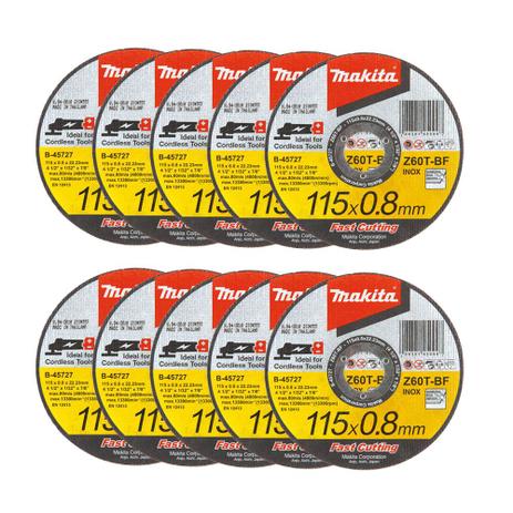 Kit - 10 Discos de Corte Abrasivo Fast Cutting - Makita Menor preço em Kit - 10 Discos de Corte Abrasivo Fast Cutting - Makita