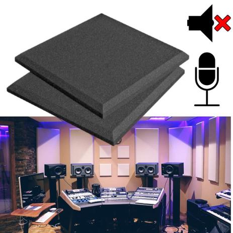 Kit 10 Espuma Acústica Quadrada Reduz Som Ruído Black Friday - Armazem das Espumas Menor preço em Kit 10 Espuma Acústica Quadrada Reduz Som Ruído Black Friday - Armazem das Espumas