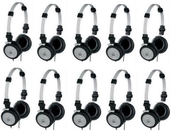 Kit 10 fones de ouvido K414 Acompanha Adaptador P2/P10 - Akg Menor preço em Kit 10 fones de ouvido K414 Acompanha Adaptador P2/P10 - Akg