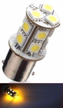 Kit 10 Lampada 13 Led Bay15d 2P P21 1157 Laranja 12v - Mfl é boa?