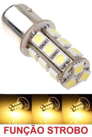 Kit 10 Lampada 18 Led Ba15s Strobo 1P P21 1156 Laranja 12v - Mfl Menor preço em Kit 10 Lampada 18 Led Ba15s Strobo 1P P21 1156 Laranja 12v - Mfl