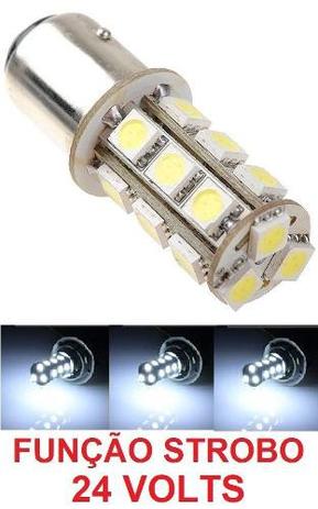 Kit 10 Lampada 18 Led Bay15d Strobo Branca 24v - Mfl Menor preço em Kit 10 Lampada 18 Led Bay15d Strobo Branca 24v - Mfl