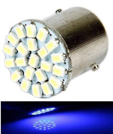 Kit 10 Lampada 22 Led Bay15d 2P P21 1157 Azul 3014 12v - Mfl Menor preço em Kit 10 Lampada 22 Led Bay15d 2P P21 1157 Azul 3014 12v - Mfl