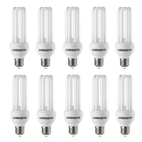 Kit 10 Lâmpada 3u Compacta Fluorescente 14w Lorenzetti 220v Menor preço em Kit 10 Lâmpada 3u Compacta Fluorescente 14w Lorenzetti 220v