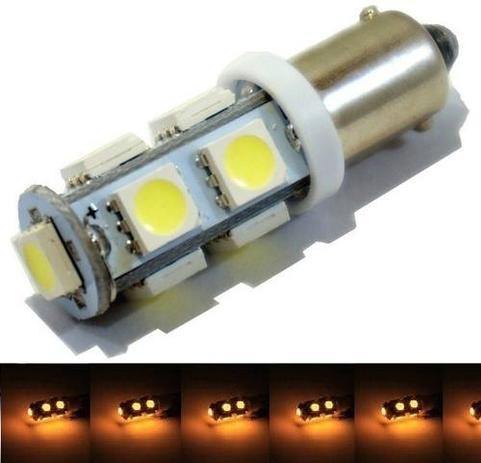 Kit 10 Lampada Ba9s 9 Led 5050 Amarela T4w 69 12v - Mfl Menor preço em Kit 10 Lampada Ba9s 9 Led 5050 Amarela T4w 69 12v - Mfl