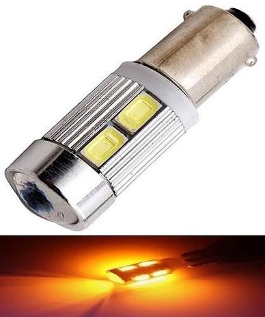 Kit 10 Lampada Ba9s Cambus Cree 10 Led Amarela 12v - Mfl Menor preço em Kit 10 Lampada Ba9s Cambus Cree 10 Led Amarela 12v - Mfl