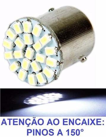 Kit 10 Lampada Bau15s 22 Led 1P P21 1156 Branca 3020 12v - Mfl Menor preço em Kit 10 Lampada Bau15s 22 Led 1P P21 1156 Branca 3020 12v - Mfl