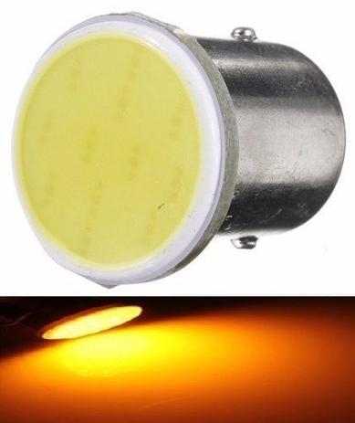 Kit 10 Lampada Cob Led Ba15s 1P P21 1156 Laranja 12v - Mfl Menor preço em Kit 10 Lampada Cob Led Ba15s 1P P21 1156 Laranja 12v - Mfl