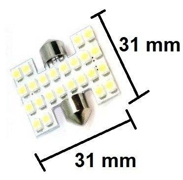Kit 10 Lampada Torpedo C5w 24 Led 31 Mm 12v - Mfl Menor preço em Kit 10 Lampada Torpedo C5w 24 Led 31 Mm 12v - Mfl