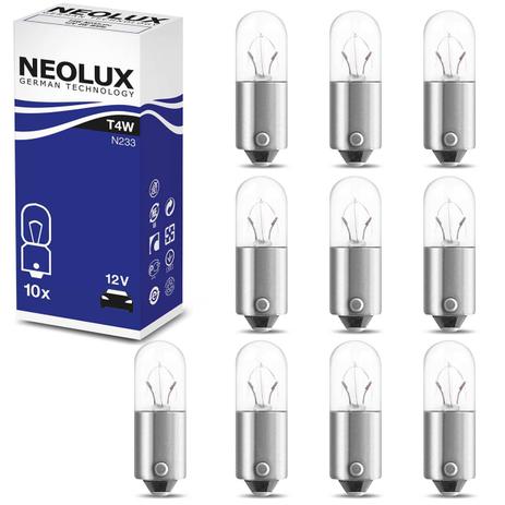 Kit 10 Lâmpadas Halógena T4W BA9s 3200K 4W 12V Neolux Standard Reposição Lanterna Dianteira Menor preço em Kit 10 Lâmpadas Halógena T4W BA9s 3200K 4W 12V Neolux Standard Reposição Lanterna Dianteira