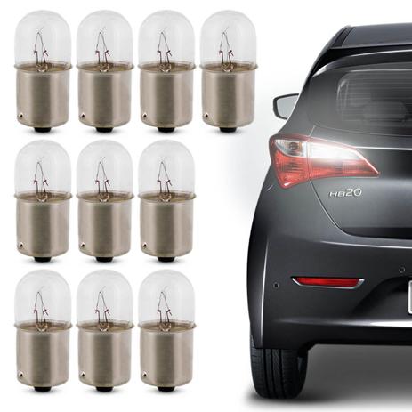 Kit 10 Lâmpadas Halógenas 1 Polo Trava Reta R5W 67 3200K 12V Lanterna Traseira Dianteira Ré Placa - Prime Menor preço em Kit 10 Lâmpadas Halógenas 1 Polo Trava Reta R5W 67 3200K 12V Lanterna Traseira Dianteira Ré Placa - Prime