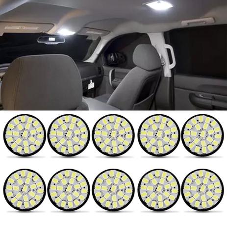 Kit 10 Lâmpadas LED 22SMD1206 T20 22 LEDs 2W 12V Luz de Teto e Placa Branca - M.x. Menor preço em Kit 10 Lâmpadas LED 22SMD1206 T20 22 LEDs 2W 12V Luz de Teto e Placa Branca - M.x.