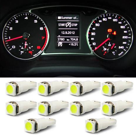 Kit 10 Lâmpadas LED T5 Pingo Para Painel Carro Branca - Mixcom Menor preço em Kit 10 Lâmpadas LED T5 Pingo Para Painel Carro Branca - Mixcom