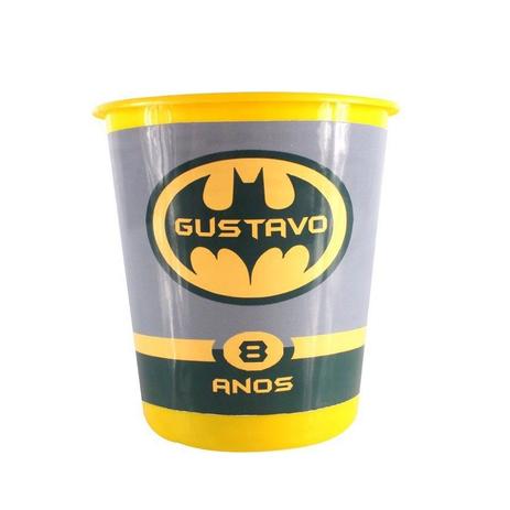 Kit 10 Lembrancinha Balde De Pipoca Personalizado Batman - Aluá festas Menor preço em Kit 10 Lembrancinha Balde De Pipoca Personalizado Batman - Aluá festas