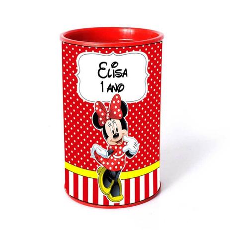 Kit 10 Lembrancinha Cofrinho Personalizado Minnie - Aluá festas Menor preço em Kit 10 Lembrancinha Cofrinho Personalizado Minnie - Aluá festas