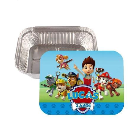 Kit 10 Lembrancinha Marmitinha Personalizad Patrulha Canina - Aluá festas Menor preço em Kit 10 Lembrancinha Marmitinha Personalizad Patrulha Canina - Aluá festas