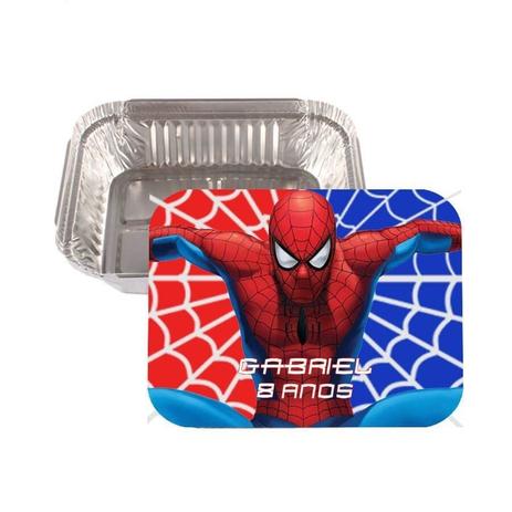 Kit 10 Lembrancinha Marmitinha Personalizada Homem Aranha - Aluá festas Menor preço em Kit 10 Lembrancinha Marmitinha Personalizada Homem Aranha - Aluá festas