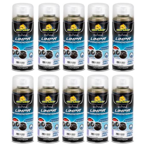 Kit 10 Limpa Ar Condicionado Citrus 250ml Autoshine Menor preço em Kit 10 Limpa Ar Condicionado Citrus 250ml Autoshine
