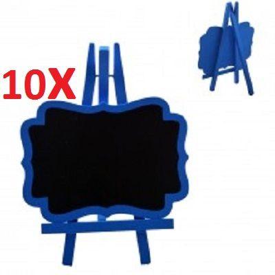 Kit 10 lousa quadro negro em madeira porta recados com cavalete decorativo - Gimp Menor preço em Kit 10 lousa quadro negro em madeira porta recados com cavalete decorativo - Gimp