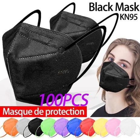 Kit 10 Máscaras Kn95 Proteção Respiratória Pff2/n95 Preta Menor preço em Kit 10 Máscaras Kn95 Proteção Respiratória Pff2/n95 Preta