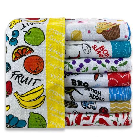 Kit 10 Panos De Prato Estampado Atoalhado Simples 40 x 60cm - New Básico é boa?