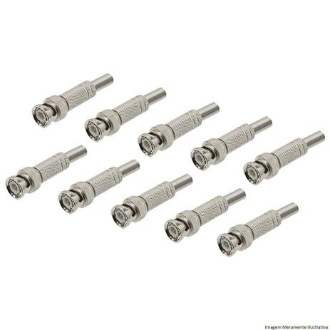 Kit 10 peças plug bnc macho mola parafuso - Newprotec é boa?