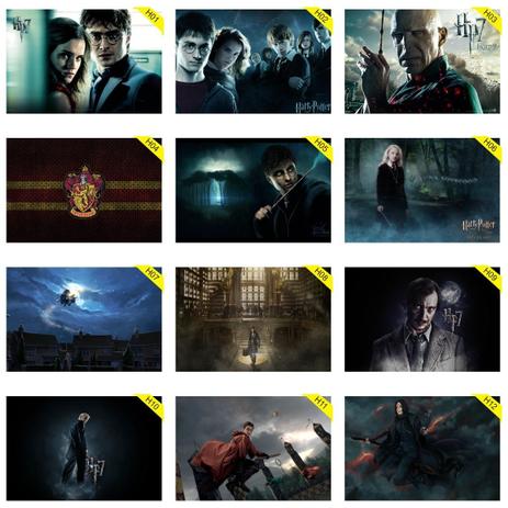 Kit 10 Placas Decorativas - Medida: 30 cm x 20 cm Harry Potter - Micro oficina Menor preço em Kit 10 Placas Decorativas - Medida: 30 cm x 20 cm Harry Potter - Micro oficina