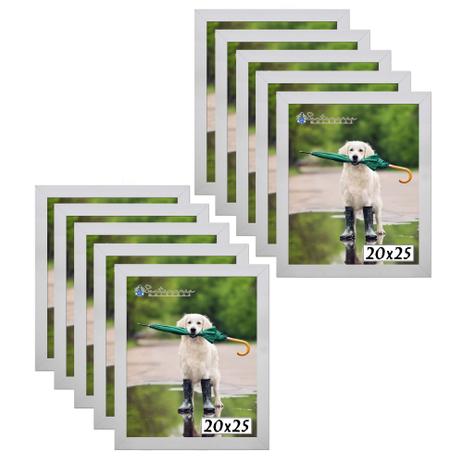 Kit 10 Porta Retrato Molduras 20x25 Branco - Santamaria molduras Menor preço em Kit 10 Porta Retrato Molduras 20x25 Branco - Santamaria molduras