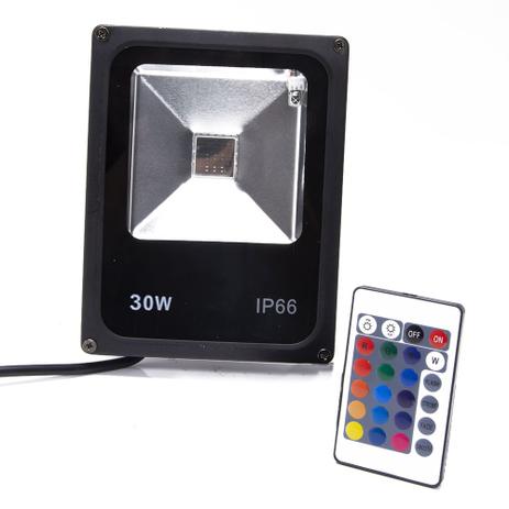 Kit 10 Refletor Holofote 30W Led RGB Bivolt Colorido Área Externa Festa - Swissport Menor preço em Kit 10 Refletor Holofote 30W Led RGB Bivolt Colorido Área Externa Festa - Swissport