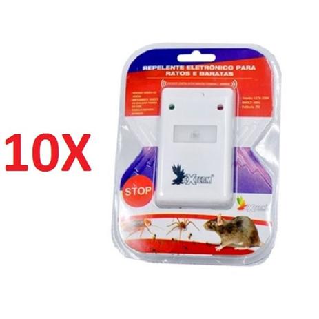 Kit 10 repelente eletronico para ratos formigas aranhas e baratas com luz noturna abajur 4 em 1 bivo - Batiki Menor preço em Kit 10 repelente eletronico para ratos formigas aranhas e baratas com luz noturna abajur 4 em 1 bivo - Batiki