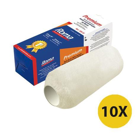 Kit 10 Rolo Lã Premium Alto Rendimento Pintura Acrilico Roma 23cm Menor preço em Kit 10 Rolo Lã Premium Alto Rendimento Pintura Acrilico Roma 23cm