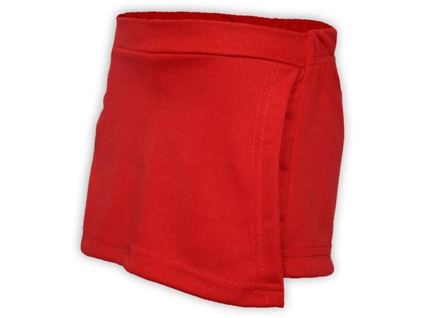 short saia vermelho