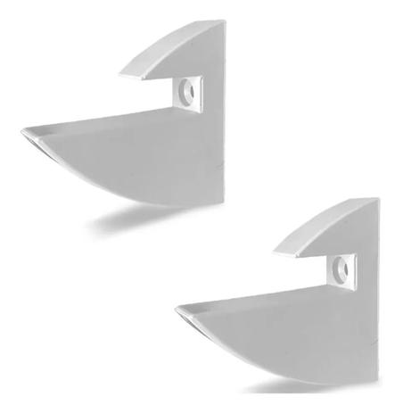 Kit 10 Suportes Bico De Tucano Para Prateleira De 15mm Branco - OMSSWEB Menor preço em Kit 10 Suportes Bico De Tucano Para Prateleira De 15mm Branco - OMSSWEB