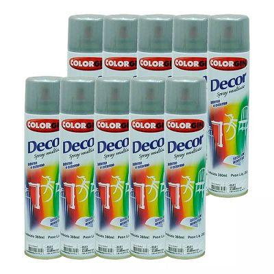 Kit 10 Tinta Spray Brilhante Uso Geral Aluminio Colorgin Menor preço em Kit 10 Tinta Spray Brilhante Uso Geral Aluminio Colorgin