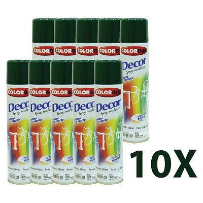 Kit 10 Tinta Spray Colorgin Uso Geral Cor Verde Folha Menor preço em Kit 10 Tinta Spray Colorgin Uso Geral Cor Verde Folha