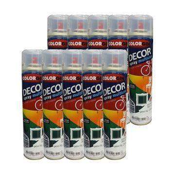 Kit 10 Tinta Spray Verniz Acrilico Colorgin Brilhante Menor preço em Kit 10 Tinta Spray Verniz Acrilico Colorgin Brilhante