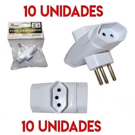 Kit 10 Un Adaptador Tomada Benjamin T 1 Saida Com 3 Pontas e 3 Entradas 10A Bivolt Cobre Puro Knup SL-6009 Menor preço em Kit 10 Un Adaptador Tomada Benjamin T 1 Saida Com 3 Pontas e 3 Entradas 10A Bivolt Cobre Puro Knup SL-6009